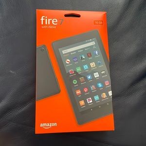 Black Amazon fire 7 tablet 16 gb of storage